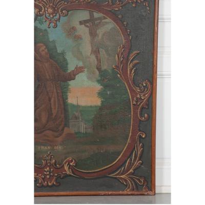 Framed Painting of St Francis of Assisi