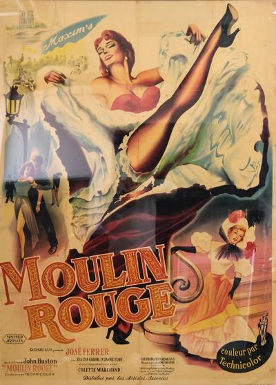 Framed Poster for the film Moulin Rouge by John Huston 1952
