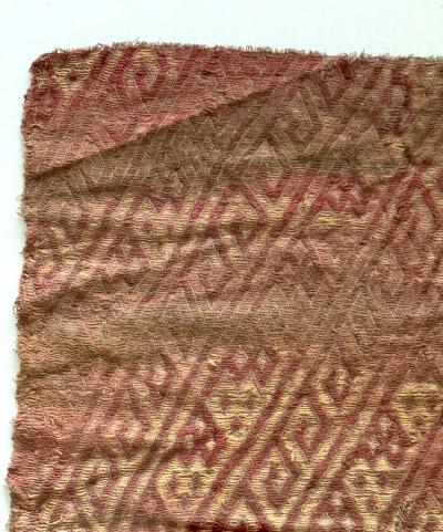 Framed Pre Columbian Fine Textile Fragment from Chancay Culture