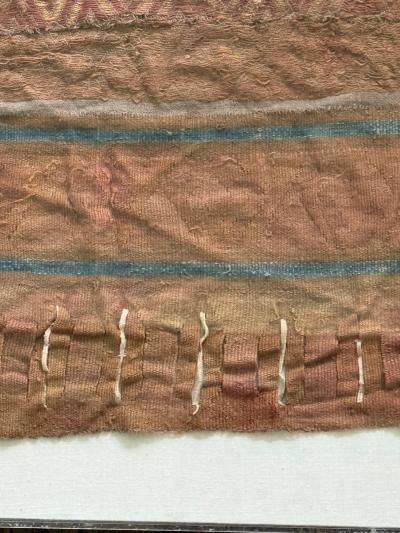 Framed Pre Columbian Fine Textile Fragment from Chancay Culture