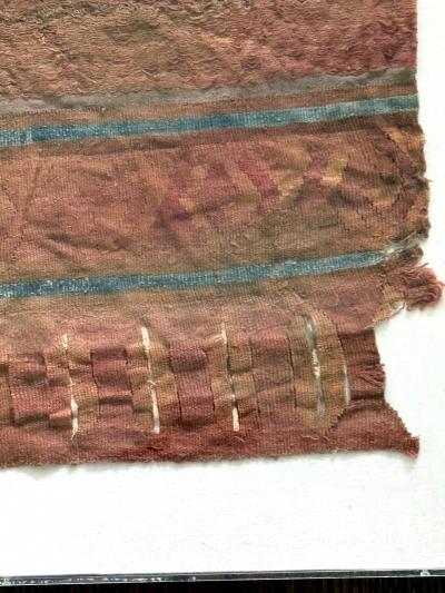 Framed Pre Columbian Fine Textile Fragment from Chancay Culture