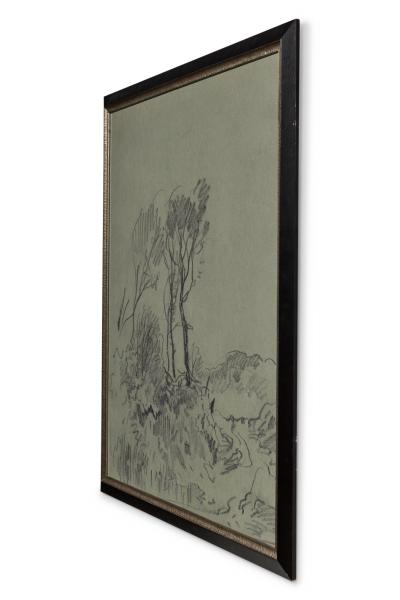 Framed Print of Traditional Landscape Sketch
