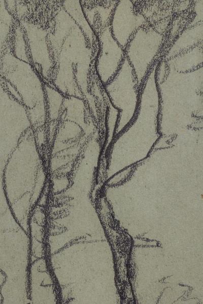 Framed Print of Traditional Landscape Sketch