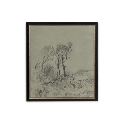 Framed Print of Traditional Landscape Sketch