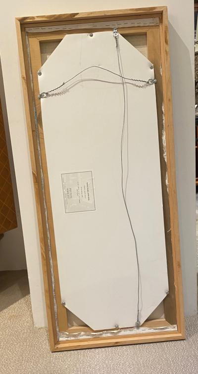 Framed Robert Natkin Abstract Painting on Canvas in Pastel Tones