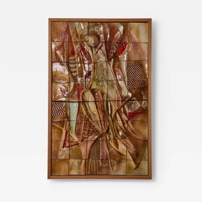 Framed ceramic panel