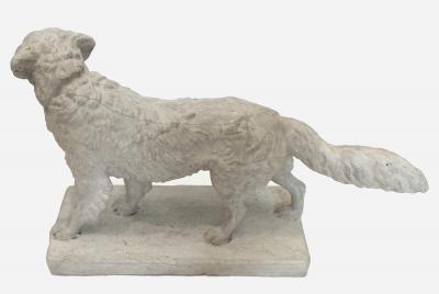 Fran ois Charles Millet Faust Terre neuve dog plaster statuette by F C Millet France circa 1880