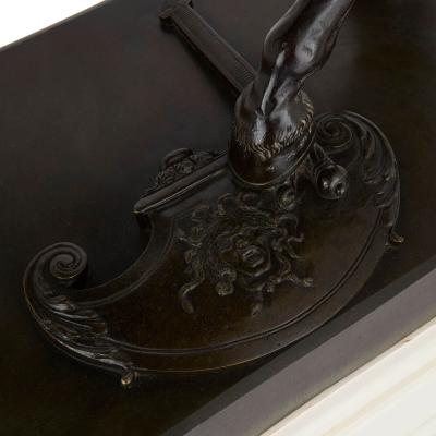 Fran ois Girardon Very large patinated bronze sculpture of Louis XIV after Girardon