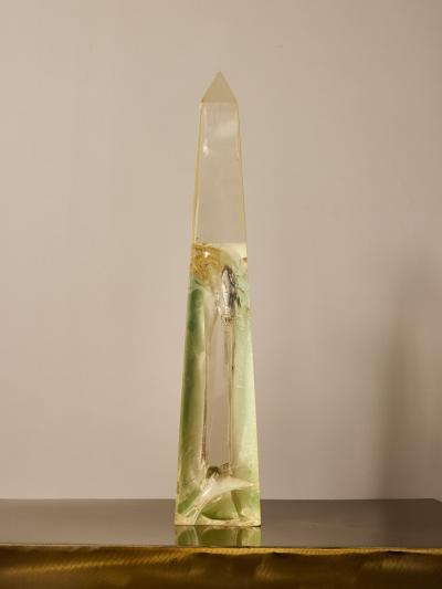 Fran ois Godebski Fractal Resin Obelisk Sculpture by Fran ois Godebski
