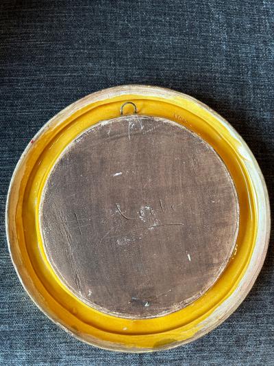 Fran ois Lembo Ceramic mirror by Fran ois Lembo France 1960s