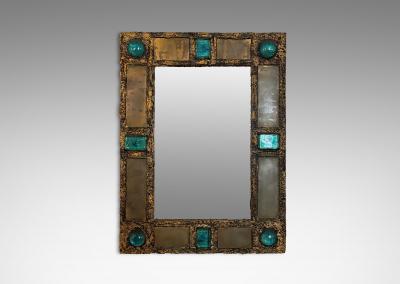 Fran ois Lembo French Mirror in the Style of Fran ois Lembo Line Vautrin