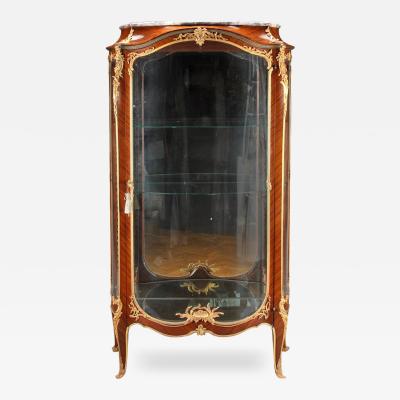 Fran ois Linke A French Ormolu Mounted Tulip Wood Vitrine by Francois Linke