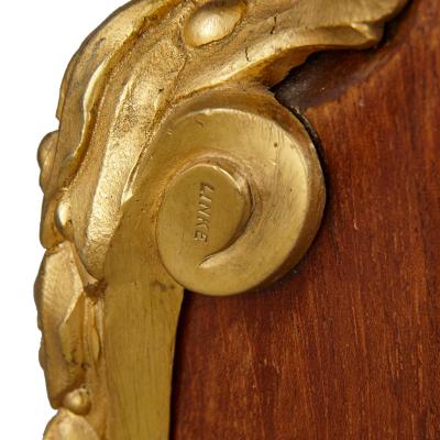 Fran ois Linke A gilt bronze and mahogany bois satine vitrine table by Francois Linke