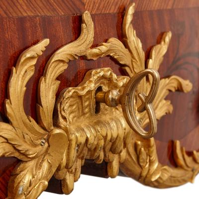 Fran ois Linke A large Louis XV style ormolu mounted marquetry table vitrine by Linke