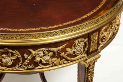 Fran ois Linke Exceptional Quality French Ormolu Mounted Mahogany Center Table Attrib F Linke