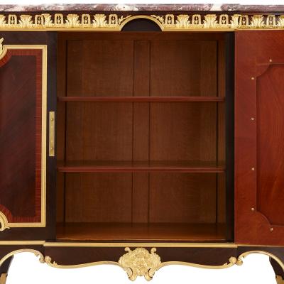 Fran ois Linke Ormolu kingwood and Vernis Martin side cabinet by Linke
