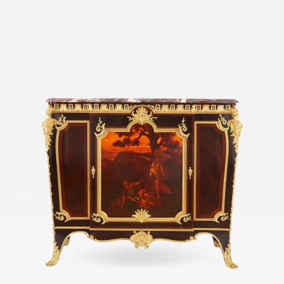 Fran ois Linke Ormolu kingwood and Vernis Martin side cabinet by Linke