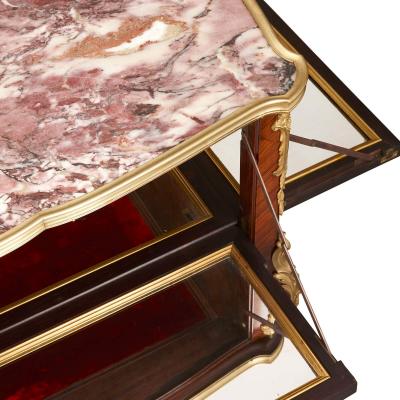 Fran ois Linke Ormolu kingwood bois satine and parquetry side table by Linke