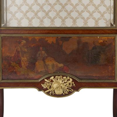 Fran ois Linke Two Vernis Martin and gilt bronze mounted display cabinets by Linke