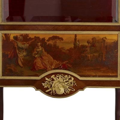 Fran ois Linke Two Vernis Martin and gilt bronze mounted display cabinets by Linke