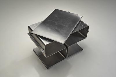 Fran ois Monnet Sequenza Side Table with Pivotable Top by Fran ois Monnet France ca 1970s