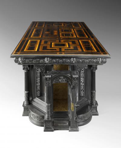 Fran ois Pierre LEGLAS MAURICE Double sided Renaissance style writing desk by Leglas Maurice France 1878