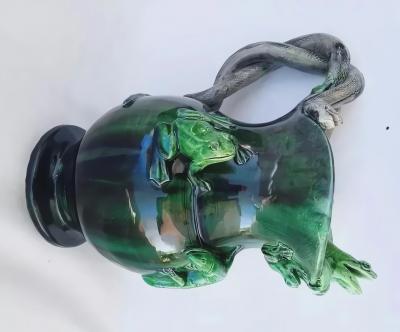 Fran ois Pierre LEGLAS MAURICE Palissy Majolica French high quality jar