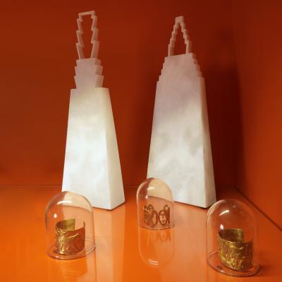 Fran ois Xavier Poulaillon BAAL One of a kind alabaster sculpture