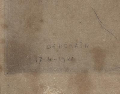 Fran ois de H rain Portrait of an Oriental Man with Turban Etching