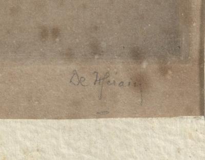 Fran ois de H rain Portrait of an Oriental Man with Turban Etching