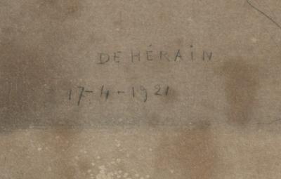 Fran ois de H rain Portrait of an Oriental Man with Turban Etching