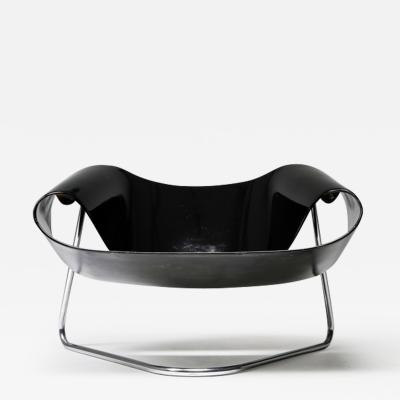 Franca Stagi Black Ribbon Chair by Franca Stagi for Bernini 1961