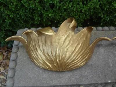 Frances Elkins Pair of French Art Deco Gilt Plaster Sconces