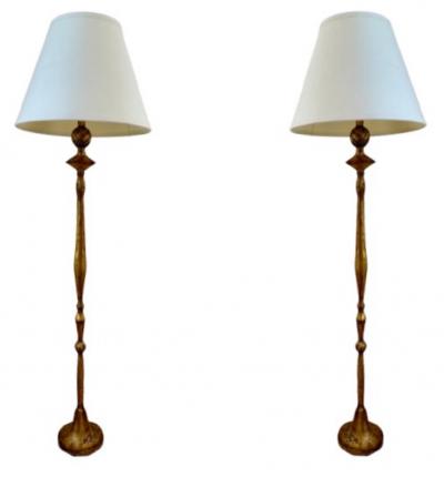 Frances Elkins Pomme de Pin Floor Lamps