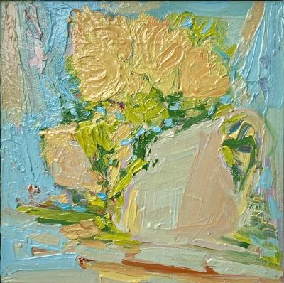 Francesca Owen Camellias From The garden Still life