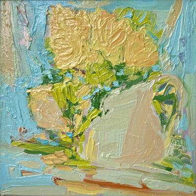 Francesca Owen Camellias From The garden Still life