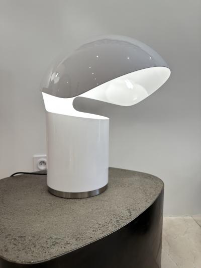 Francesco Buzzi Ceriani Space Age Metal Lacquered Table Lamp by Franco Buzzi Ceriani Italy 1970s