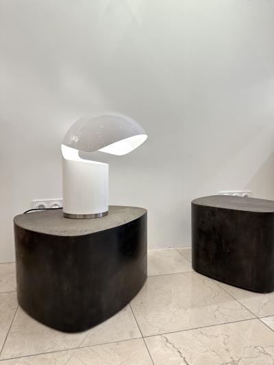 Francesco Buzzi Ceriani Space Age Metal Lacquered Table Lamp by Franco Buzzi Ceriani Italy 1970s