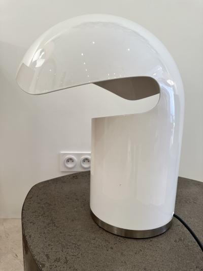 Francesco Buzzi Ceriani Space Age Metal Lacquered Table Lamp by Franco Buzzi Ceriani Italy 1970s