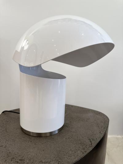 Francesco Buzzi Ceriani Space Age Metal Lacquered Table Lamp by Franco Buzzi Ceriani Italy 1970s