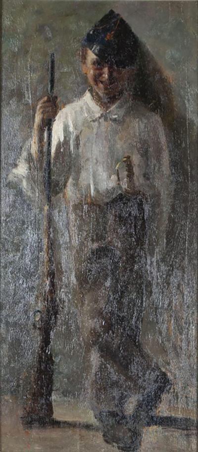 Francesco Netti Francesco Netti painting on wood