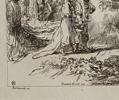 Francesco Novelli Circa 1770 Rembrandt Etching 4 by Francesco Novelli