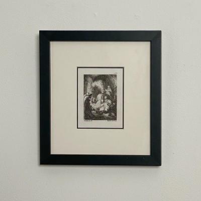 Francesco Novelli Rembrandt Etching 8 by Francesco Novelli
