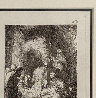 Francesco Novelli Rembrandt Etching 8 by Francesco Novelli