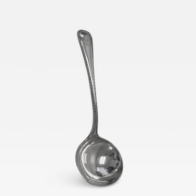 Francis Higgins II Antique Silver Bead pattern Sauce Ladle London 1877 Francis Higgins