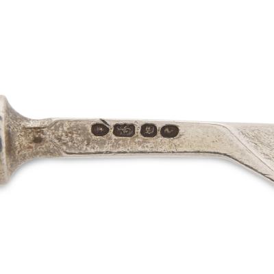 Francis Higgins II Important English silver flatware service by Francis Higgins II