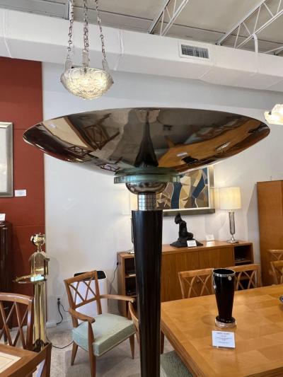 Francis Hubens Art Deco Pair of Torchieres Floor Lamps by Francis Hubens