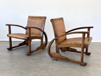 Francis Jourdain 1940S FRENCH CANE CHAIRS