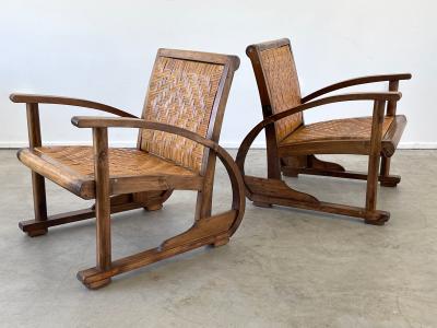 Francis Jourdain 1940S FRENCH CANE CHAIRS
