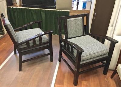 Francis Jourdain Francis Jourdain Pair of Modernist Lounge Chairs